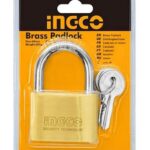 INGCO DBPL0602 Brass Block Padlock 60mm