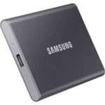 Samsung T7 Portable SSD USB 3.2 2TB (Gray) - MU-PC2T0T/AM