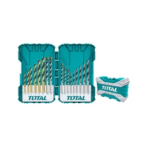 Total 16PCS Metal Concret and Wood Drill Bits Set