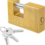 INGCO DBBPL0902 BRASS BLOCK PADLOCK 90mm