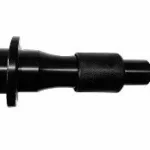 A close-up photo of a black, replacement headstrong assembly for an INGCO demolition breaker. The replacement head has a pointed chisel shape with a flattened top and a hex-shaped base that connects to the breaker.