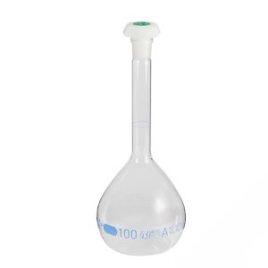 Volumetric Flask With Plastic Stopper 100ml, Duran