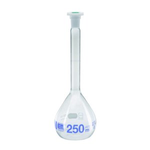 Volumetric Flask With Plastic Stopper 250ml, Duran