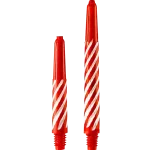 Spiral Nylon Dart Stems - Red/white, Black/yellow