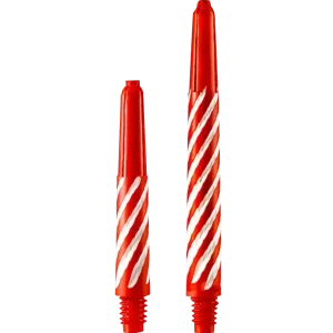 Spiral Nylon Dart Stems - Red/white, Black/yellow