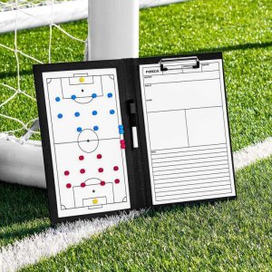 Football Coaching Board Magnetic Folder 9x14", Marker & Magnets