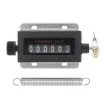 A six-digit mechanical tally counter with a spring attached, displaying the number "000002" on a white background. The text "D94-S" is printed on the counter.