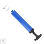 Air Pump - Hand Type 'China' Blue 12 Inch - Inflating Lead With Needle