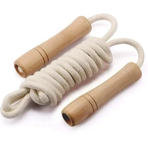 Skipping Rope Cotton Wooden Handle Sparo 12 Feet
