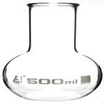 Borosilicate Glass Flat Bottom Boiling Flask 500ml