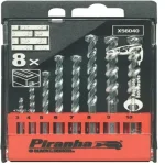Black & Decker 8 Pieces 3-10mm STD Masonry Drill Bit Set