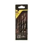 Rolson Drill Bit Wood 5pc Set 4, 5, 6, 8, 10mm