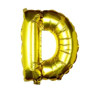 16 Inch Foil Balloon Letter D - Gold