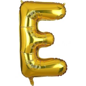 16 Inch Foil Balloon Letter E - Gold
