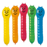 CATERPILLAR BALLOON WITH OFFSET PRINITNG, 5PCS/PKT