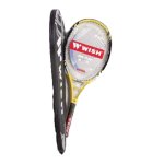 Wish Tennis Racket With Full Cover, Cross String System Anti Shock, Weight:275Gms