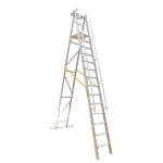 Aluminium Folding Platform And Step Ladder, Extra Working Platform, 2.5M Height