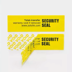 YELLOW HIGH RESIDUE "VOID" SECURITY LABEL