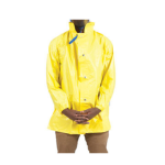 Pvc Spray Suits Jacket W/O Hood, W/O Lining, Yellow, No Pockets , Elasticated Wrist