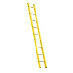 Fiberglass Straight Ladder With Aluminium Steps - 3.0M