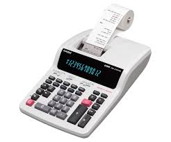 DR-210TM-WE Printing Calculator 12 Digits Casio Ac 240V