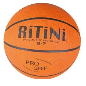 Ritini Basketball Size 7 (Senior, 600g, Orange)