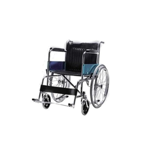 Wheelchair Chrome Plated Steel Frame,fixed Armrest and Legrest