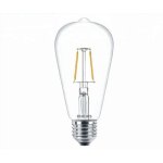 Philips LED Filament Lamp E27 WW ST64 Clear