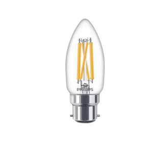Philips LED Filament Candle Lamp B35 B22 WW Clear Dimmable