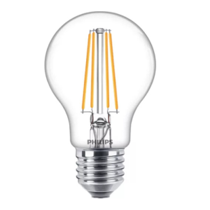 Philips LED Filament Lamp A60 3.4W-40W E27 WW Clear Dimmable
