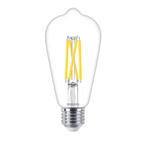 Philips LED Filament Lamp ST64 5.9-60W E27 WW Clear Dimmable