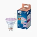 WiZ GU10 4.7W RGB + Tunable White Smart LED Bulb – WiFi & Bluetooth Control