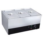 Electric Bain Marie – 3 Compartment Food Warmer